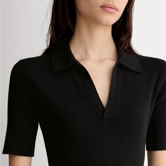 NWT Everlane Viscose Knit Polo Dress - Picture 3 of 5